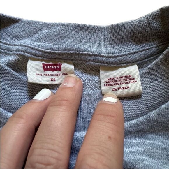 Levi's Women's Grey Graphic Prism Sweatshirt in XS (Oversized) - Picture 8 of 8
